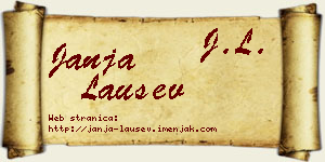 Janja Laušev vizit kartica